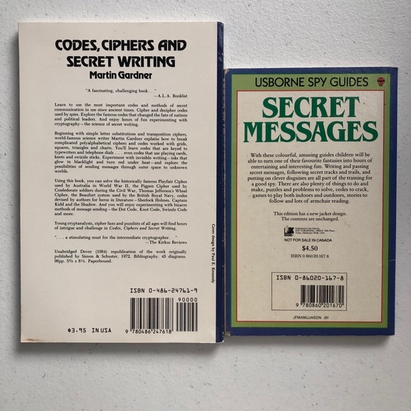 Secret message and code ciphers writing Books - Picture 2 of 12